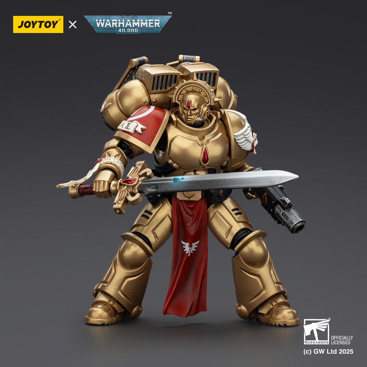 JOYTOY Blood Angels Sanguinary Guard with Angelus Boltgun and Encarmine Spear/with Inferno Pistol and Encarmine Blade/'Little' Horus Aximand Captain of the 5th Company/Chaos Space Marines Cypher Lord of the Fallen