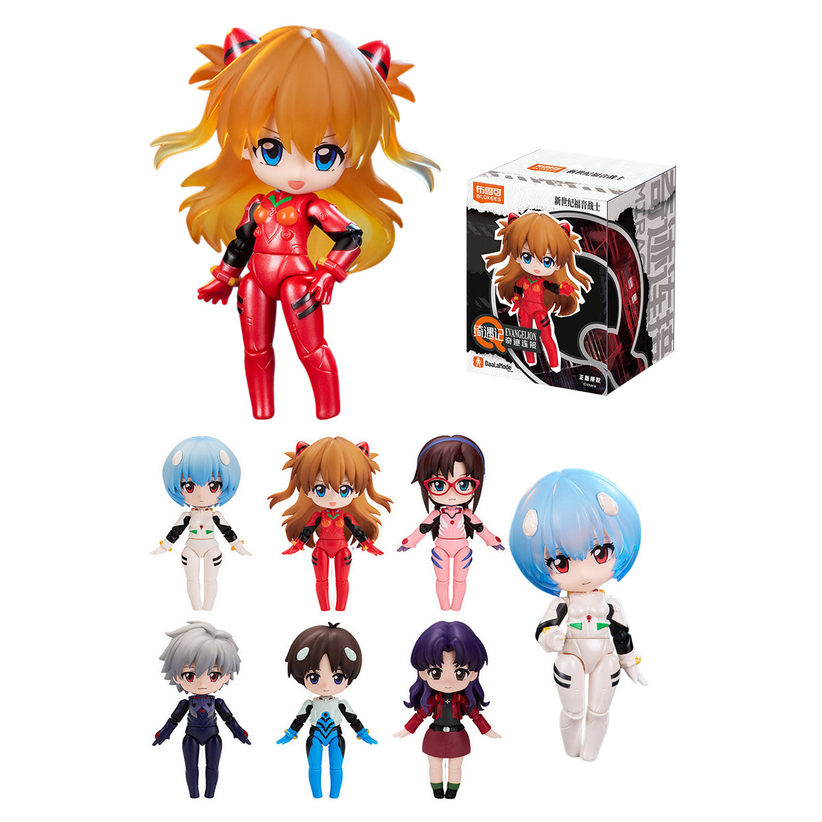 BLOKEES Qiyuji Q-Neon Genesis Evangelion Miracle Connection Blood Blind Box