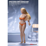 TBLeague, Seamless Steel Skeleton Female Buxom Large/Medium Bust Body Type with Head Sculpt, Action Figures Body