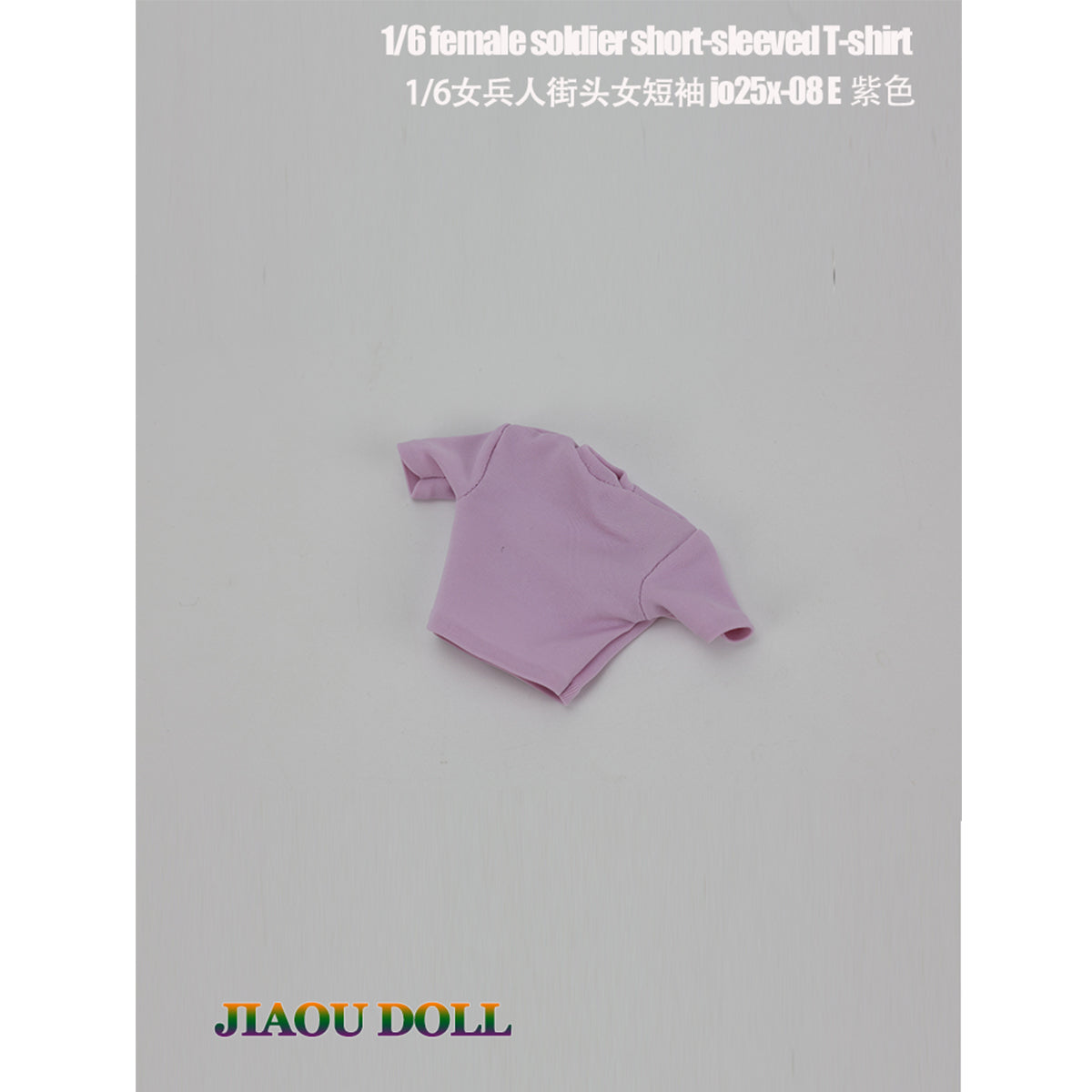 JIAOUDOLL Streetwear Female Cargo Pants + Belt & Short Sleeve T-Shirt Doll Clothes Accessory Fit 1/6 Scale 12-inches Action Figure