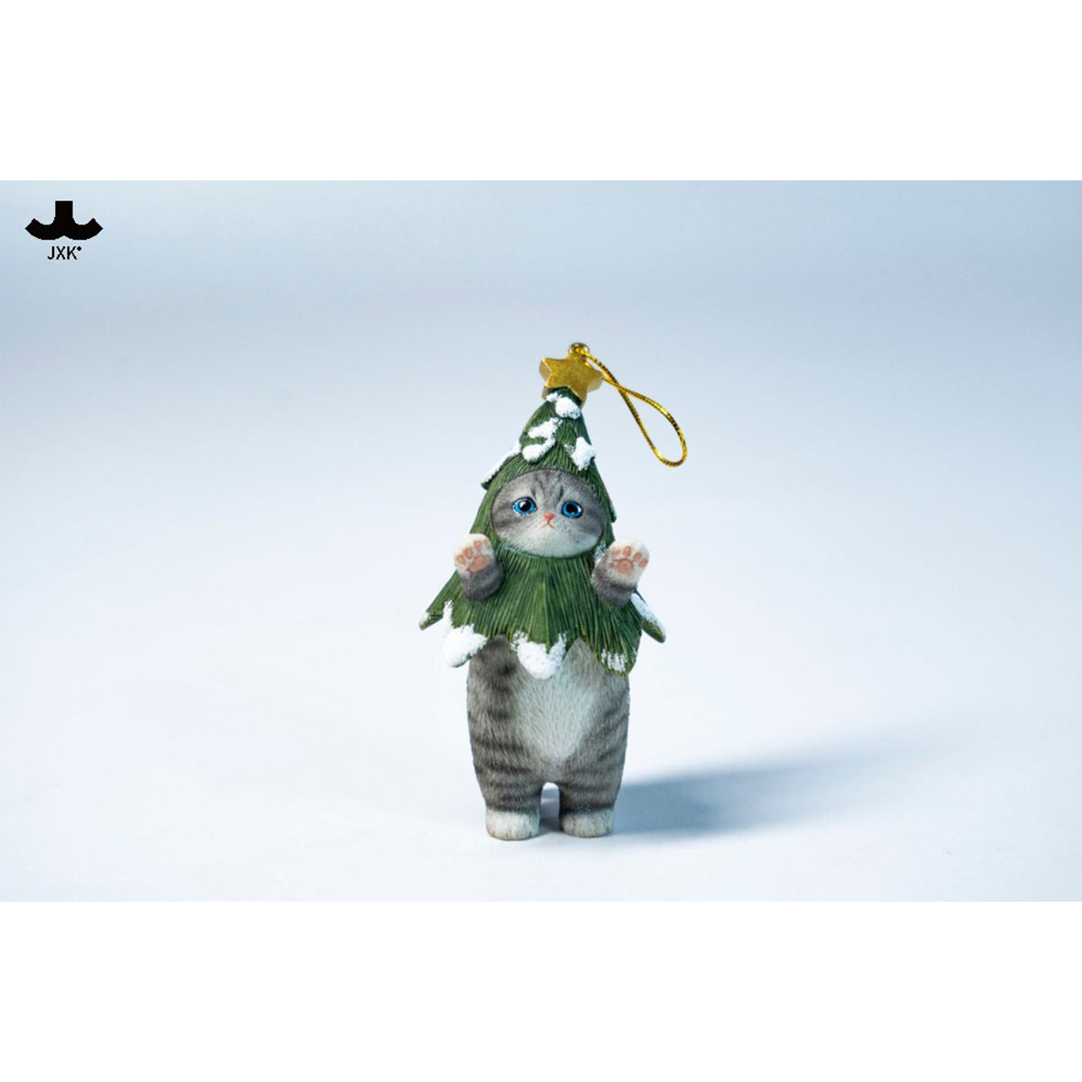 JXK Christmas Cat Tree Static Expertly Hand-Painted Lifelike Animal Figurine