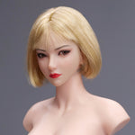 YMTOYS 1/6 Scale Figure Head Sculpt: Asian Female Head Sculpt - Young Koi, Movable Eyes, 12-inch Miniature