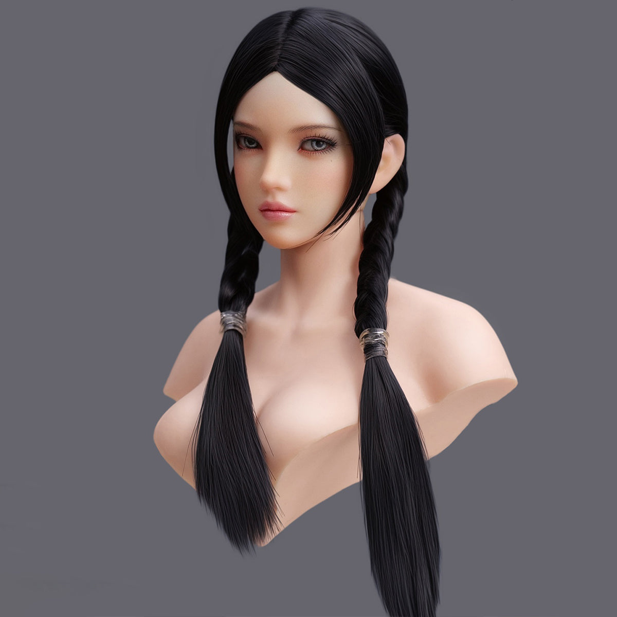 Escultura de cabeza femenina asiática con ojos móviles de YMTOYS - Yiyi (Versión D) para figuras