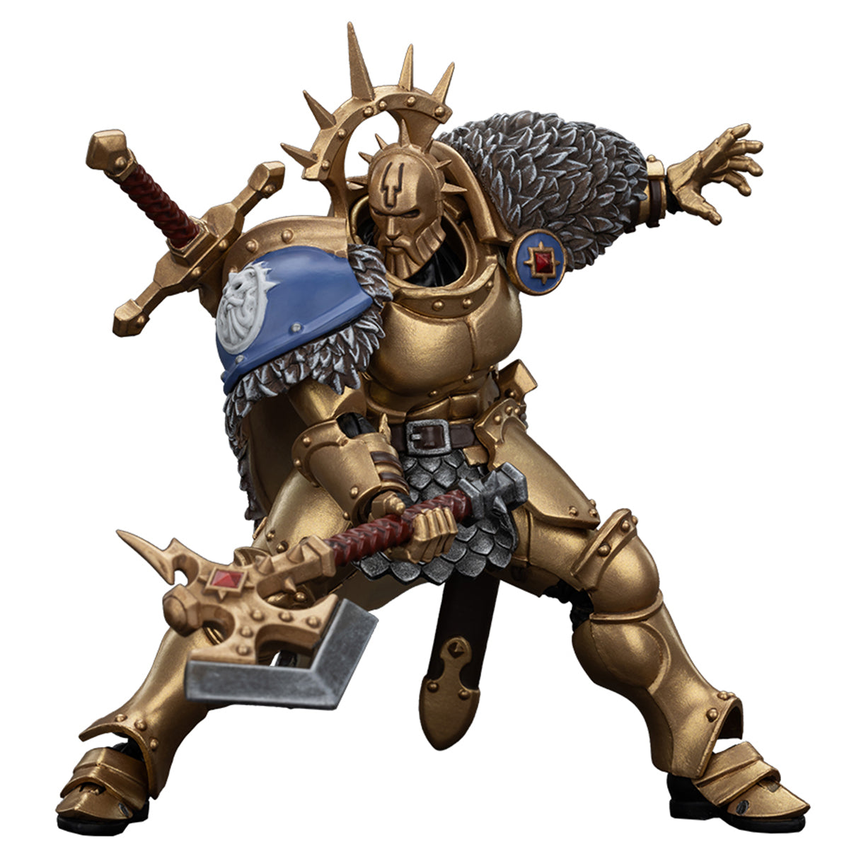 JOYTOY Warhammer AGE OF SIGMAR Stormcast Eternals The Blacktalons Hendrick The Silver Wolf Figuras de acción