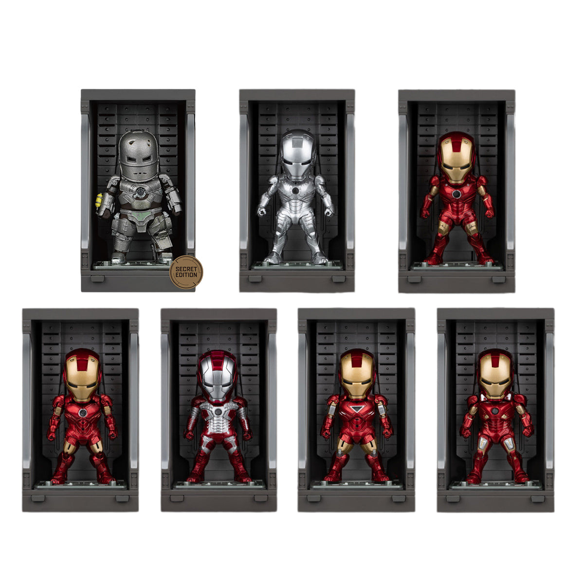 Beast Kingdom MEA-015 Iron Man 3 /Iron Man Mark with Hall of Armor Blind Box