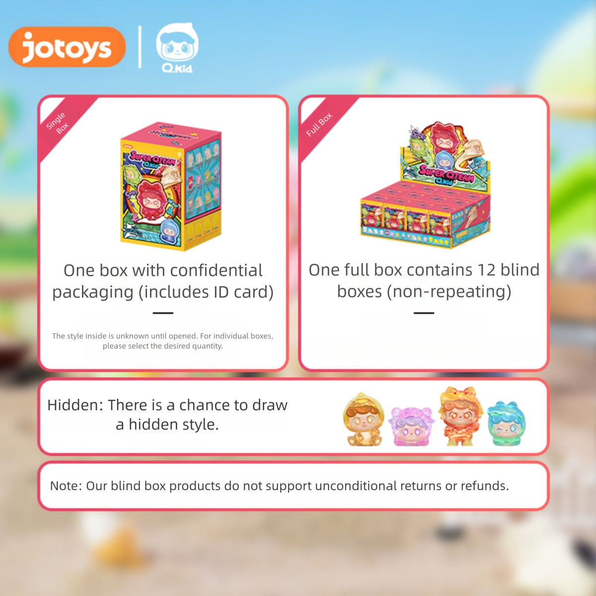 JOTOYS Q.kid Super Q.Team Mini Series Blind Box Figure