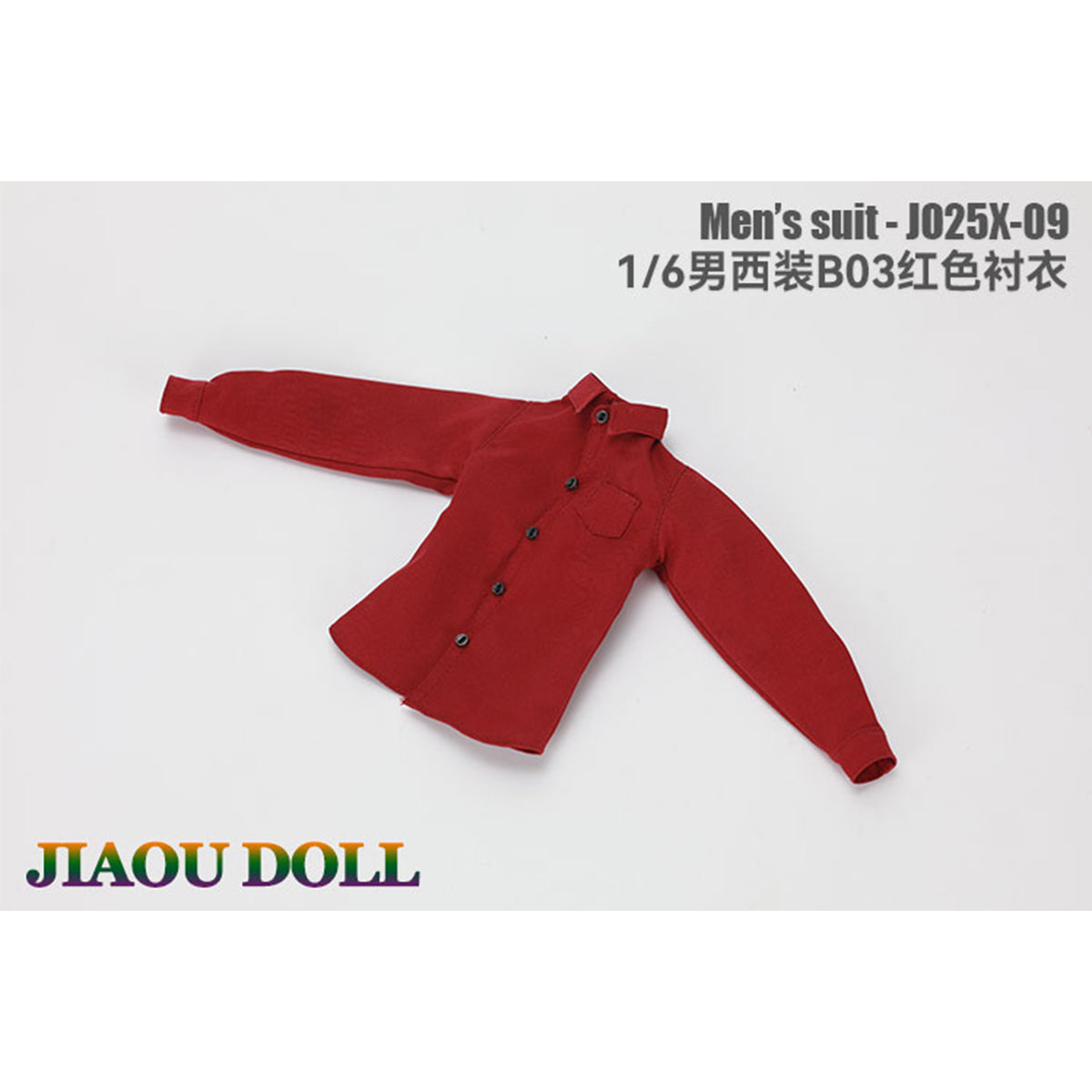 JIAOUDOLL Male Soldier Outfit Suit Jacket + Trousers + Shirt + Vest + Bow Tie Set Doll Clothes Accessory Fit 1/6 Scale 12-inches Action Figure