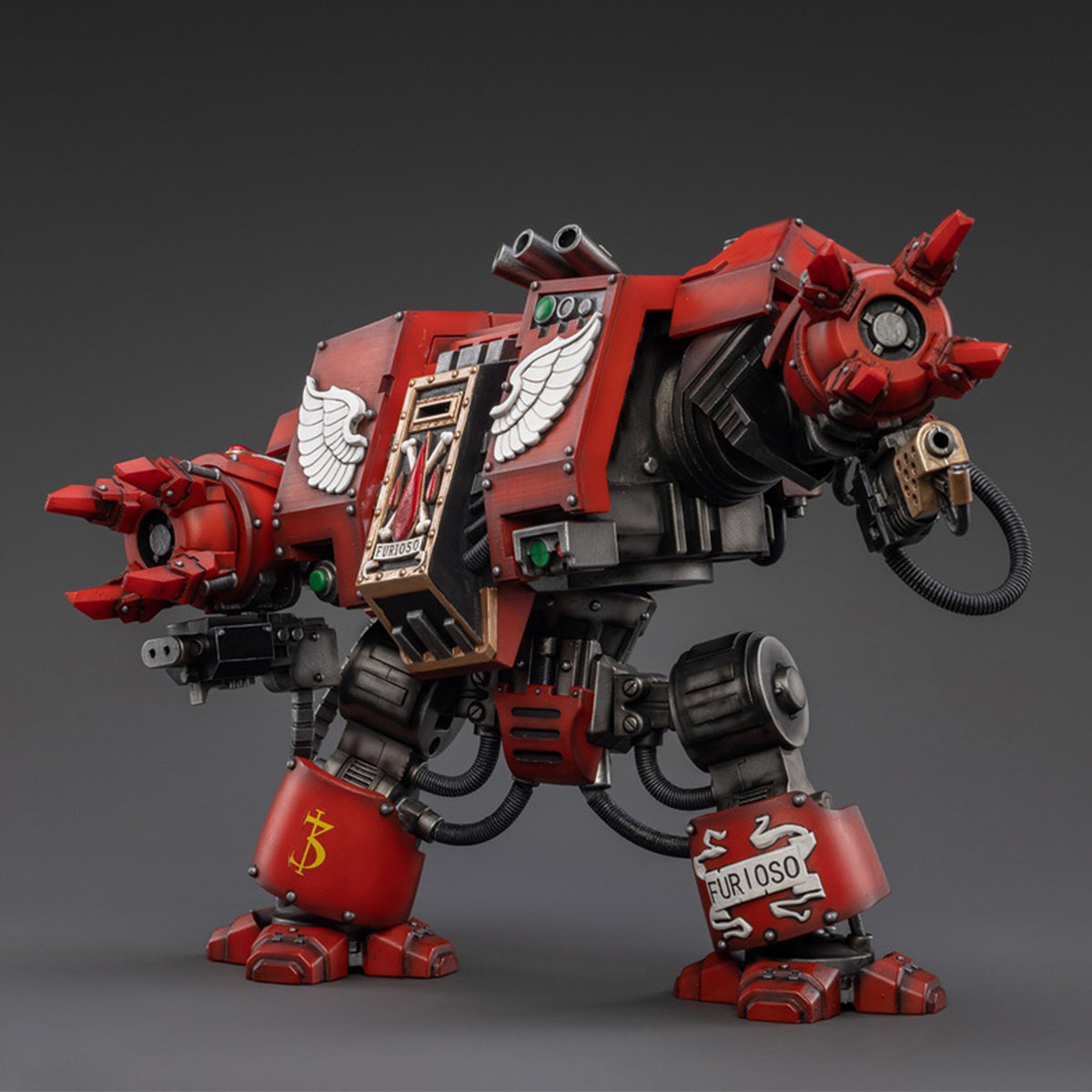 Figura de acción JOYTOY Warhammer 40,000 Blood Angels Furioso Dreadnought Brother Samel