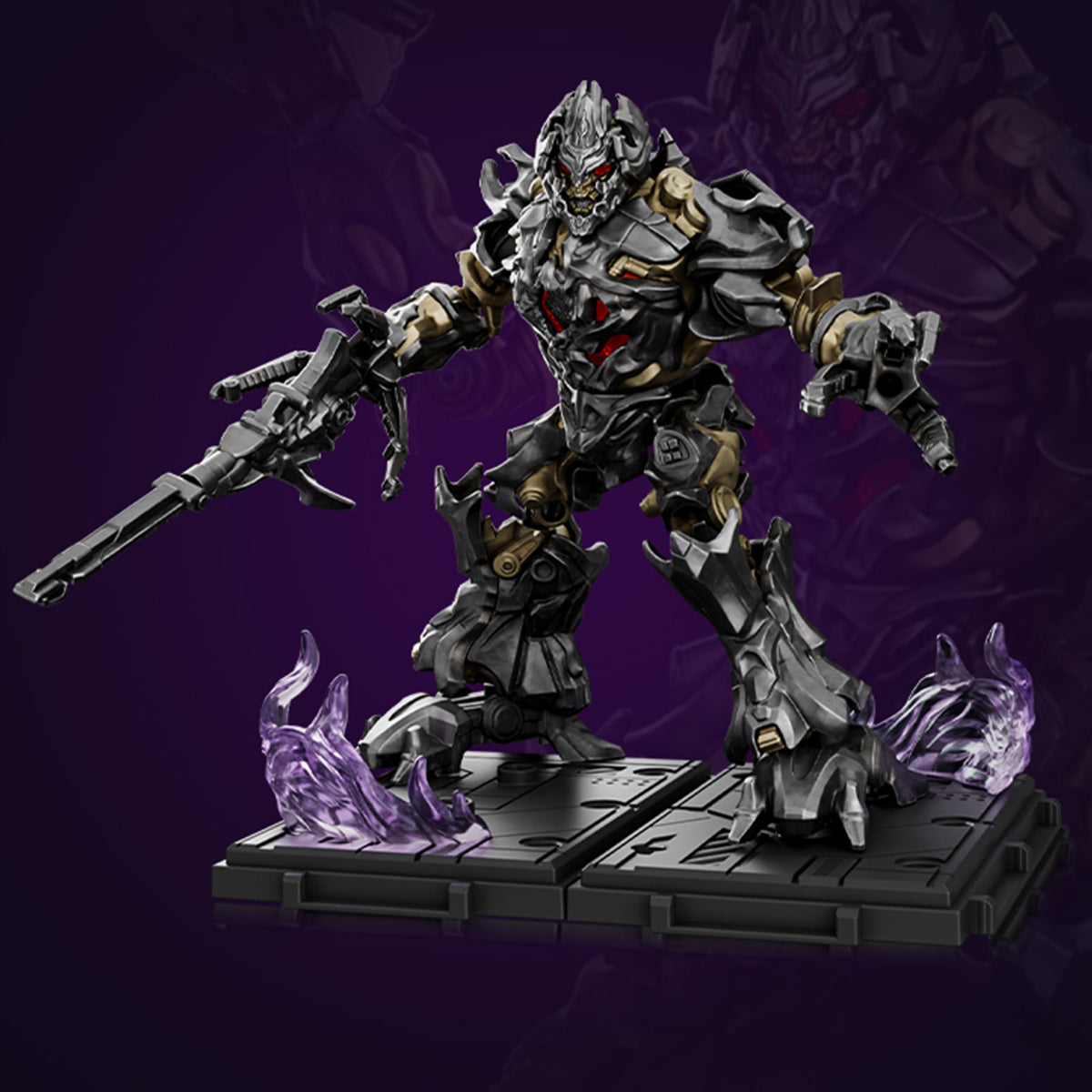 (Only Shipped to the US) BLOKEES Assembly Model Kits: transformers Movie 1 - Megatron, Classic Class, Mecha Musume Style, Height 13 Miniature Collectible WZT