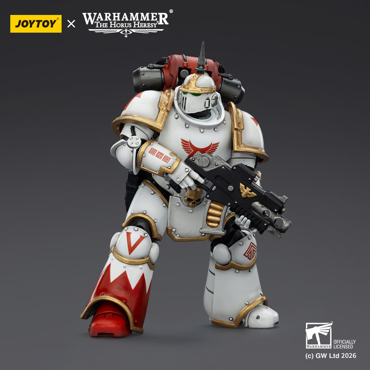 JOYTOY Warhammer 40,000 White Scars MKVI & MKIll Tactical Legionary 1/18 Scale Action Figure