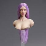 Escultura de cabeza femenina asiática con ojos móviles de YMTOYS - Lianxiang para figuras de acción