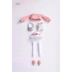HASUKI Pink Sexy Girl Outfit Set CS020 Doll Clothes Accessory 1/12 Scale Fit Action Figure