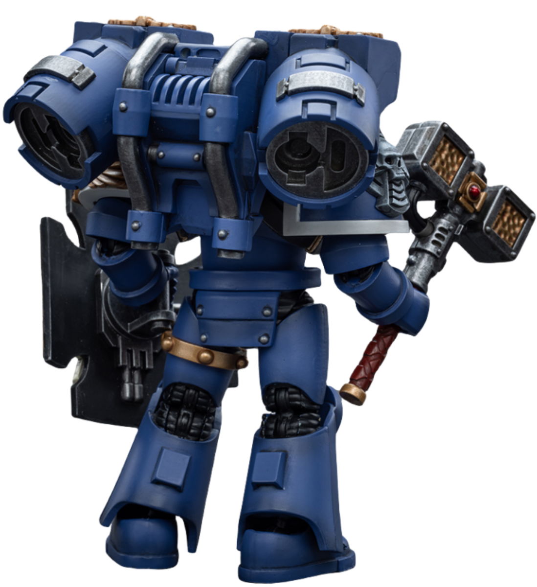 HiPlay JoyToy Warhammer 40K Collectible Figure: Ultramarine Vanguard Veteran with Thunder Hammer and Storm Shield 1:18 Scale Action Figures (Thunder Hammer and Storm Shield JT8032)