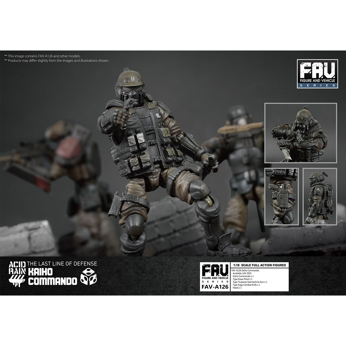 TOY ALLIANCE Acid Rain World FAV-A126 Figuras de acción Kaiho Commando