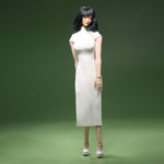 JLAOU DOLL Figure Doll Clothes: White Cheongsam Dress For Action Figure
