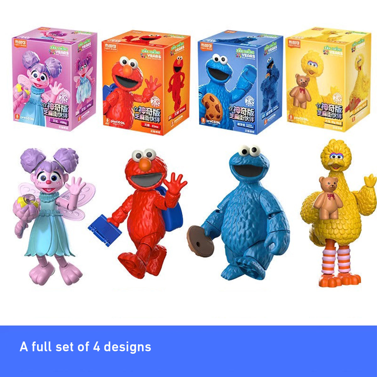 Blokees Sesame Street Friends Series 1st 74840 Open Box Figures