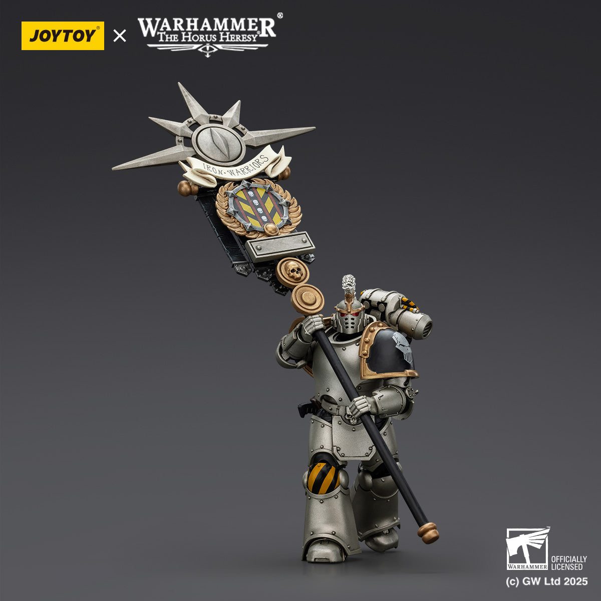 (Only Shipped to the US) JOYTOY Warhammer The Horus Heresy 1/18 Iron Warriors Command Squad Chosen with Legion Standard JT01765 Action Figures