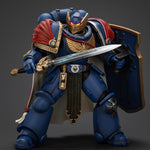 Figuras de acción de la Guardia de Honor Victrix de los Ultramarines JOYTOY con escudo antitormentas y espada de energía