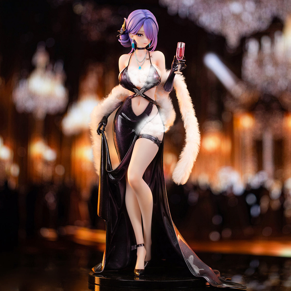 Estatua de anime de Yuna "Super Nova Party Dress Series Chasing Eyes"