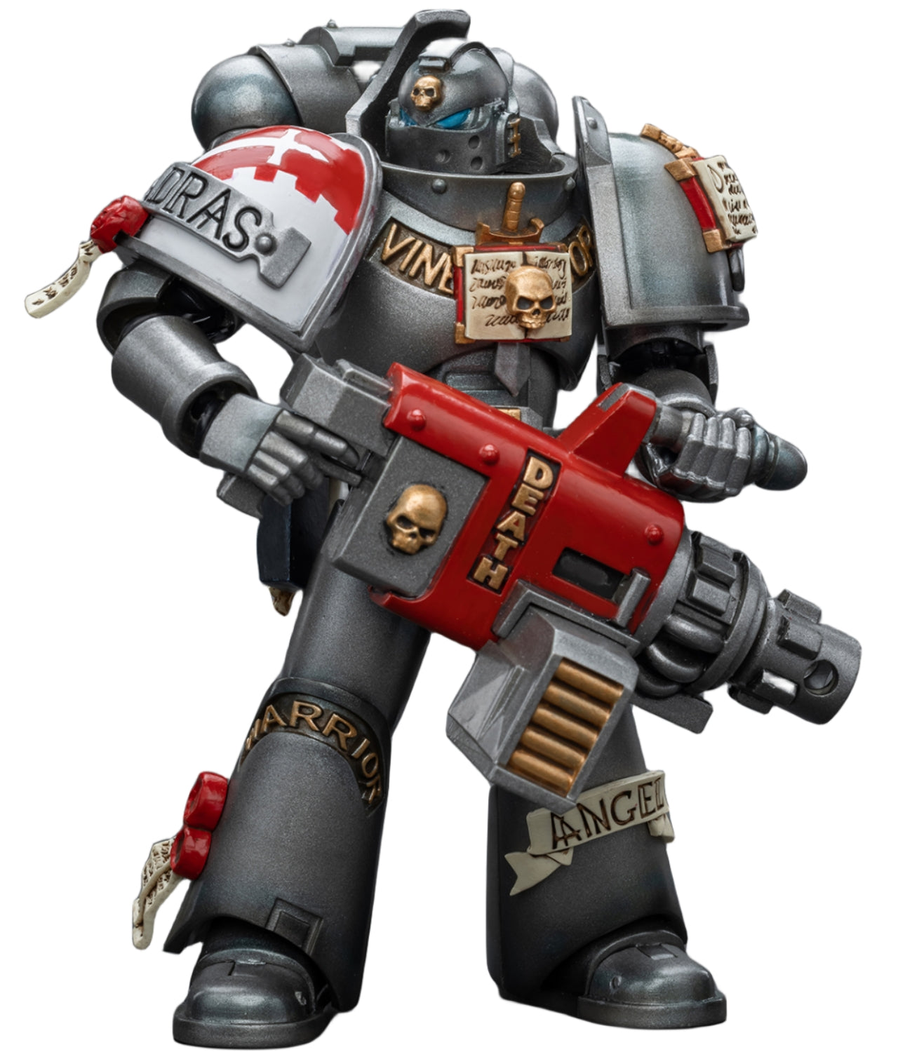 HiPlay JoyToy Warhammer 40K Collectible Figure: Grey Knights Strike Squad Grey Knight with Psycannon 1:18 Scale Action Figures JT9015