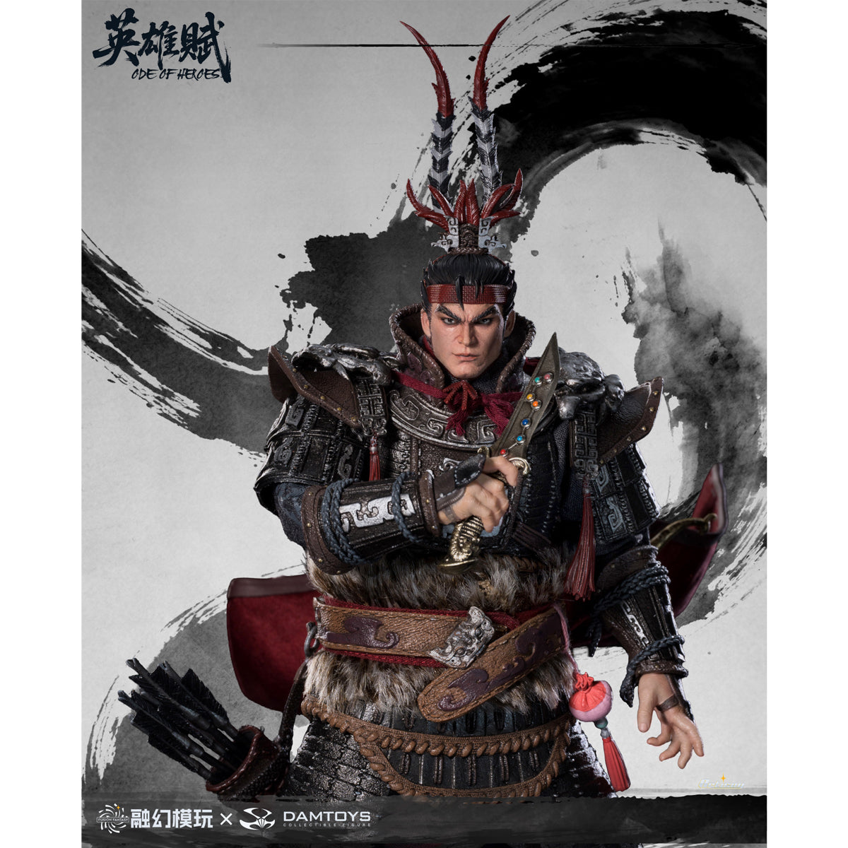 FUSION FANTASY × DAMTOYS Odes of Heroes Jiuyuan Fierce Tiger FTOH-01 Lv Bu 1/12 Scale Action Figure