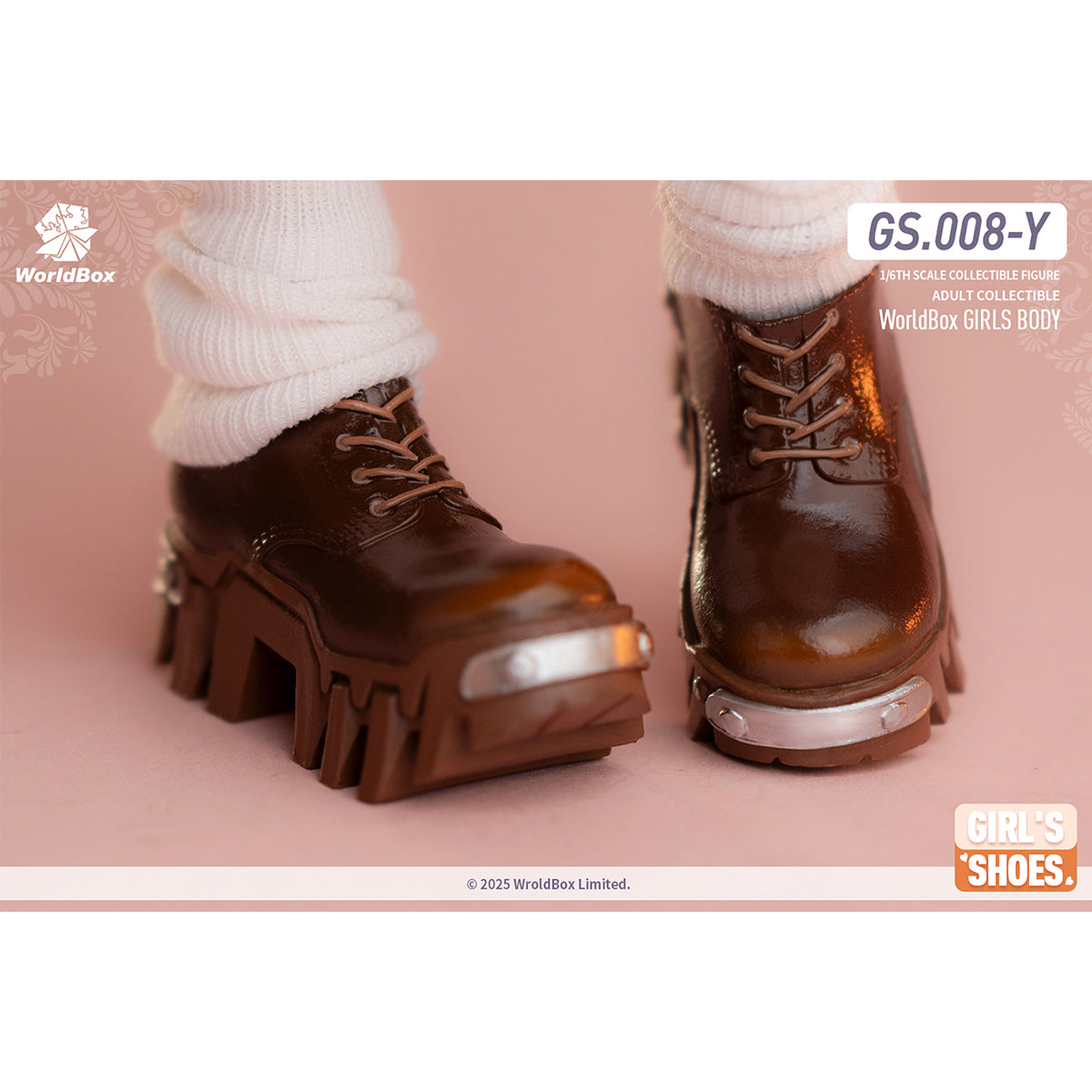 Worldbox Dual‑Wear Bulldozer‑Style Boots GS008 Doll Accessory 1/6 Scale Fit Action Figure