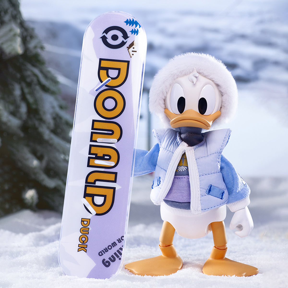MORSTORM Disney Snow Board Club: Captain Mickey/Minnie Student/Coach Donald Duck/Daisy Student/Goofy Player Art Figurine