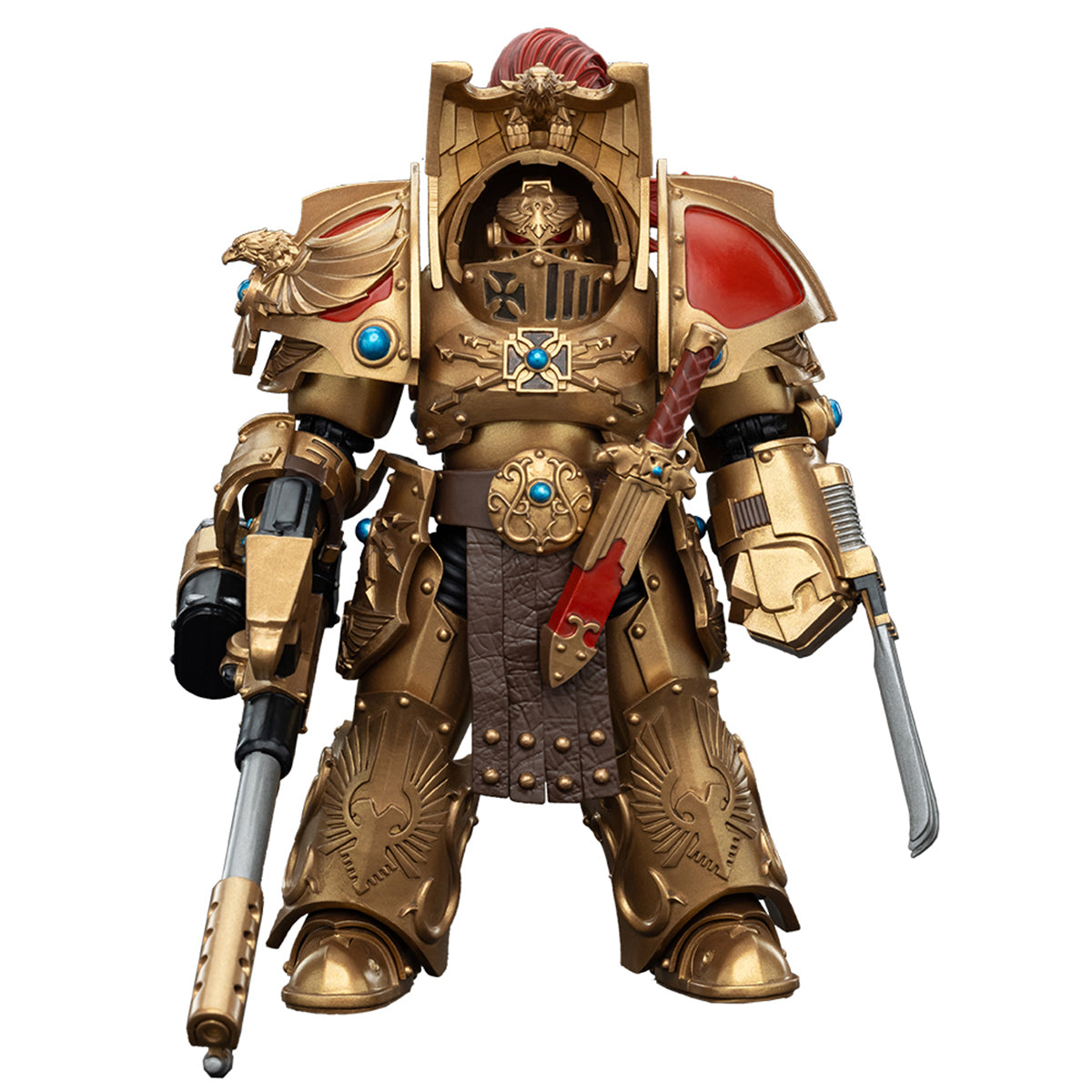 JOYTOY Warhammer The Horus Heresy Legio Custodes Aquilon Terminator Squad Aquilon with Infernus Firepike Action Figures
