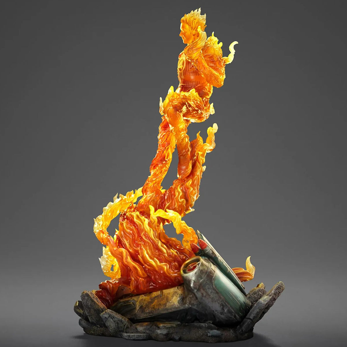 Iron Studios The Fantastic Four: First Steps - Mister Fantastic & Invisible Woman & Thing & Human Torch Art Statue