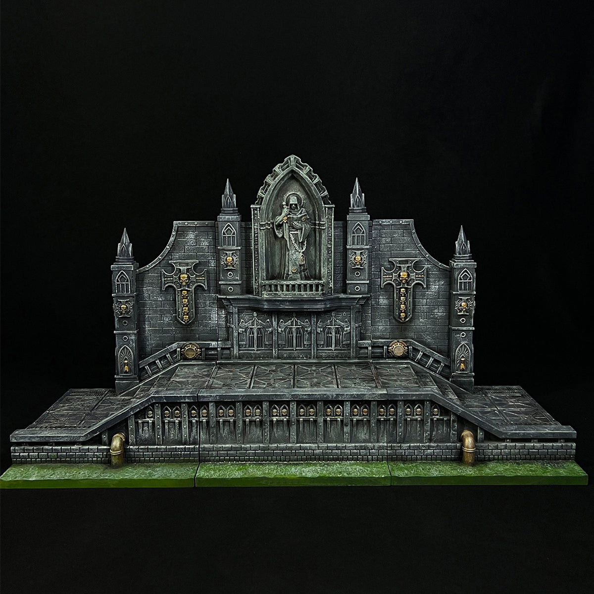 Xinglan Workshop 1/12 diorama base — Wide view of the assembled scene base