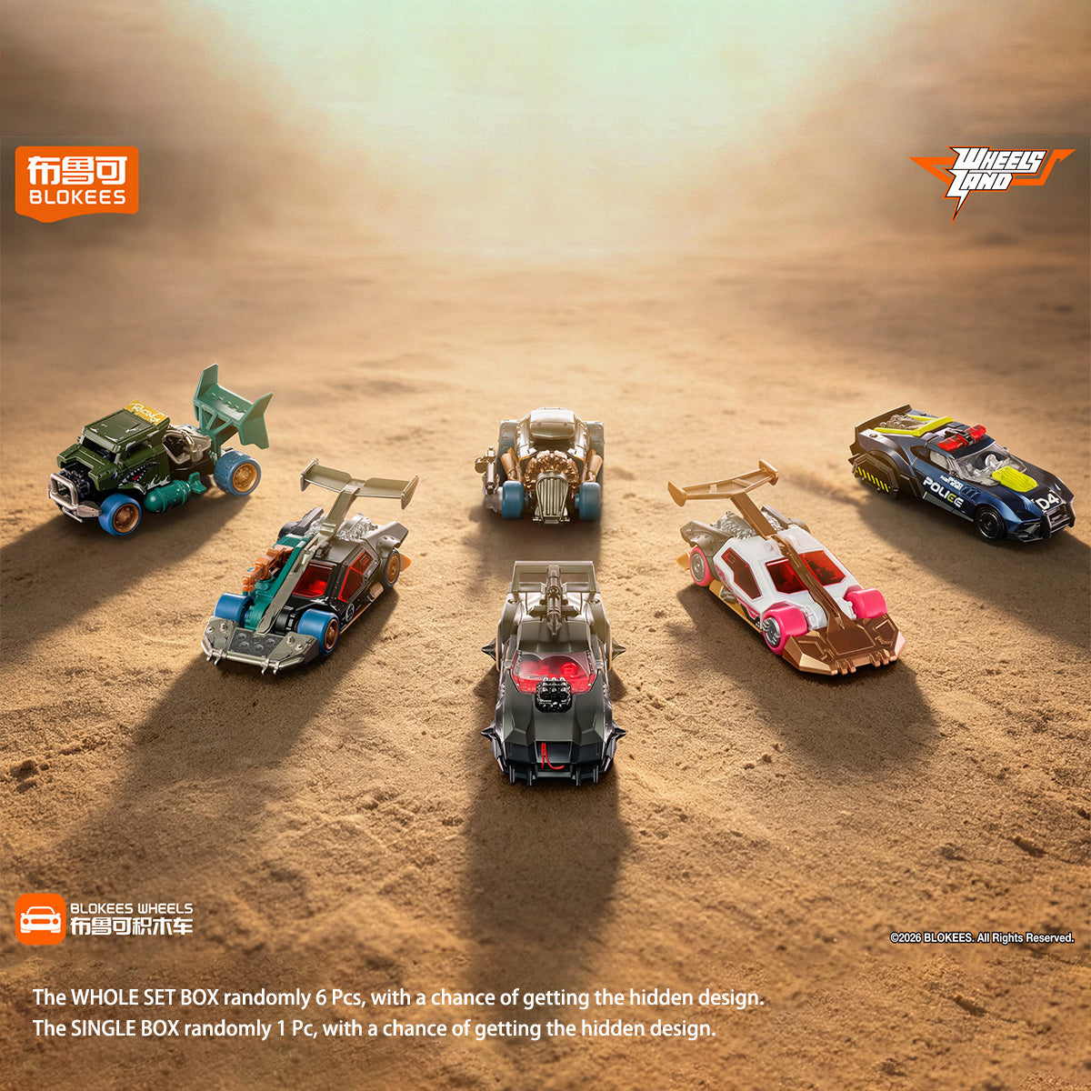 BLOKEES Wheels Transformer Car C01 Wilderness Echo Series 1:64 Vehicles Blind Box