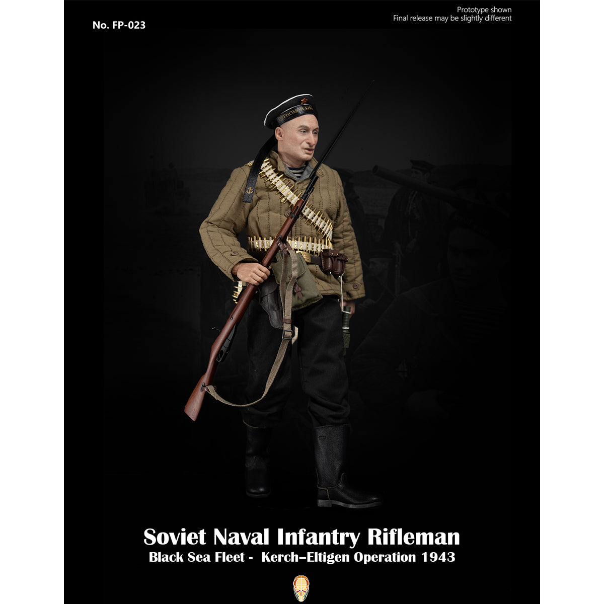 ミリタリー  OPS RIFLEMAN Facepoolfigure Soviet Naval ifantry Rifleman Black Sea Fleet 1/6 Scale