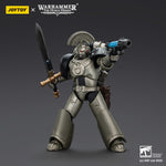 JOYTOY Warhammer The Horus Heresy, Iron Warriors Command Squad Chosen with Legion Standard/MKVI Tactical Sergeant with Power Sword and Plasma Pistol, Action Figures