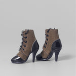 ZYTOYS, Female Doll Mid-tube Lace-up High Heel Shoes, Doll Accessory for 12-inches Action Figurine