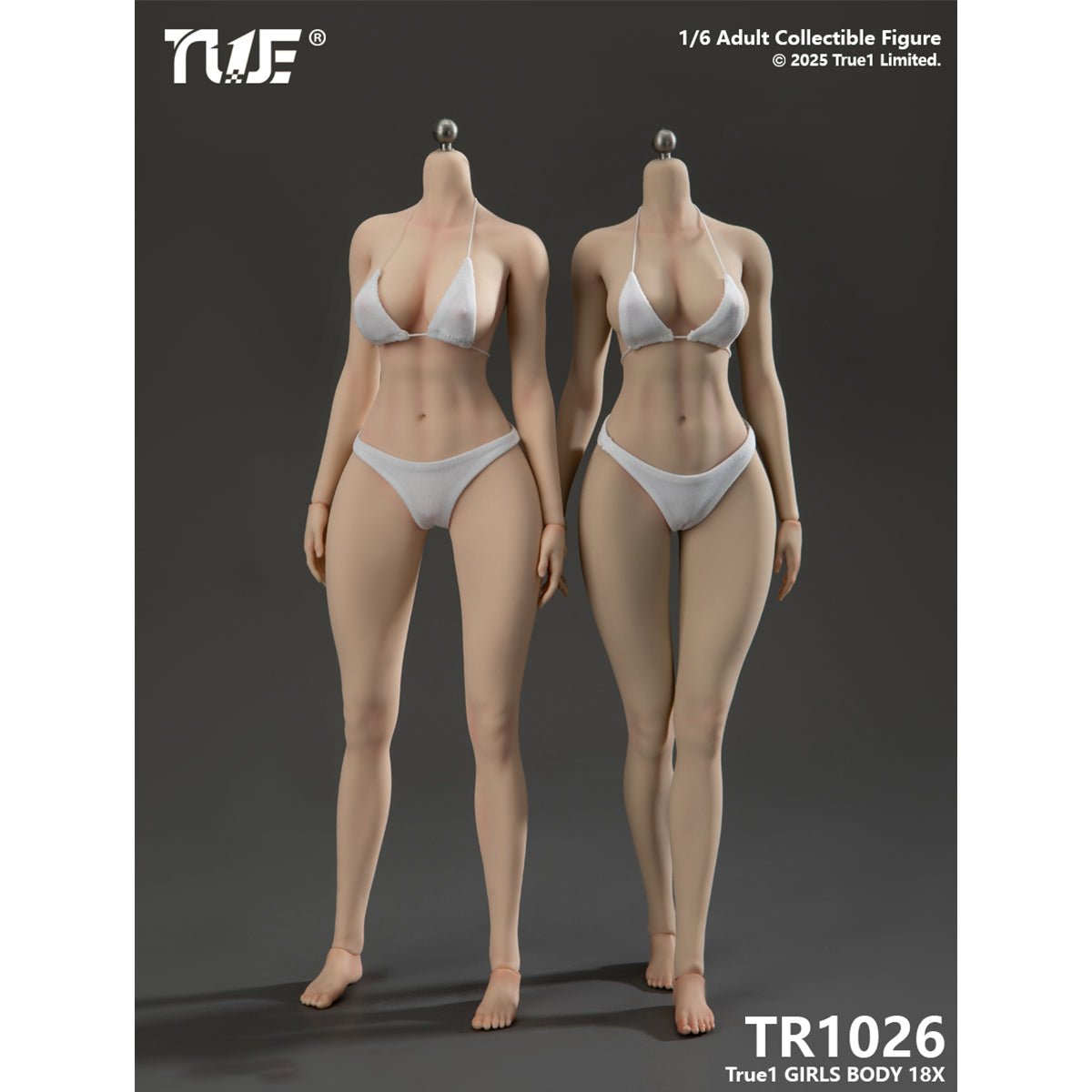 True1Toys Platinum Silicone‑Coated Female Body TR1026A TR1026 Large Bust With Physiological Details 1/6 Scale Action Figure Body