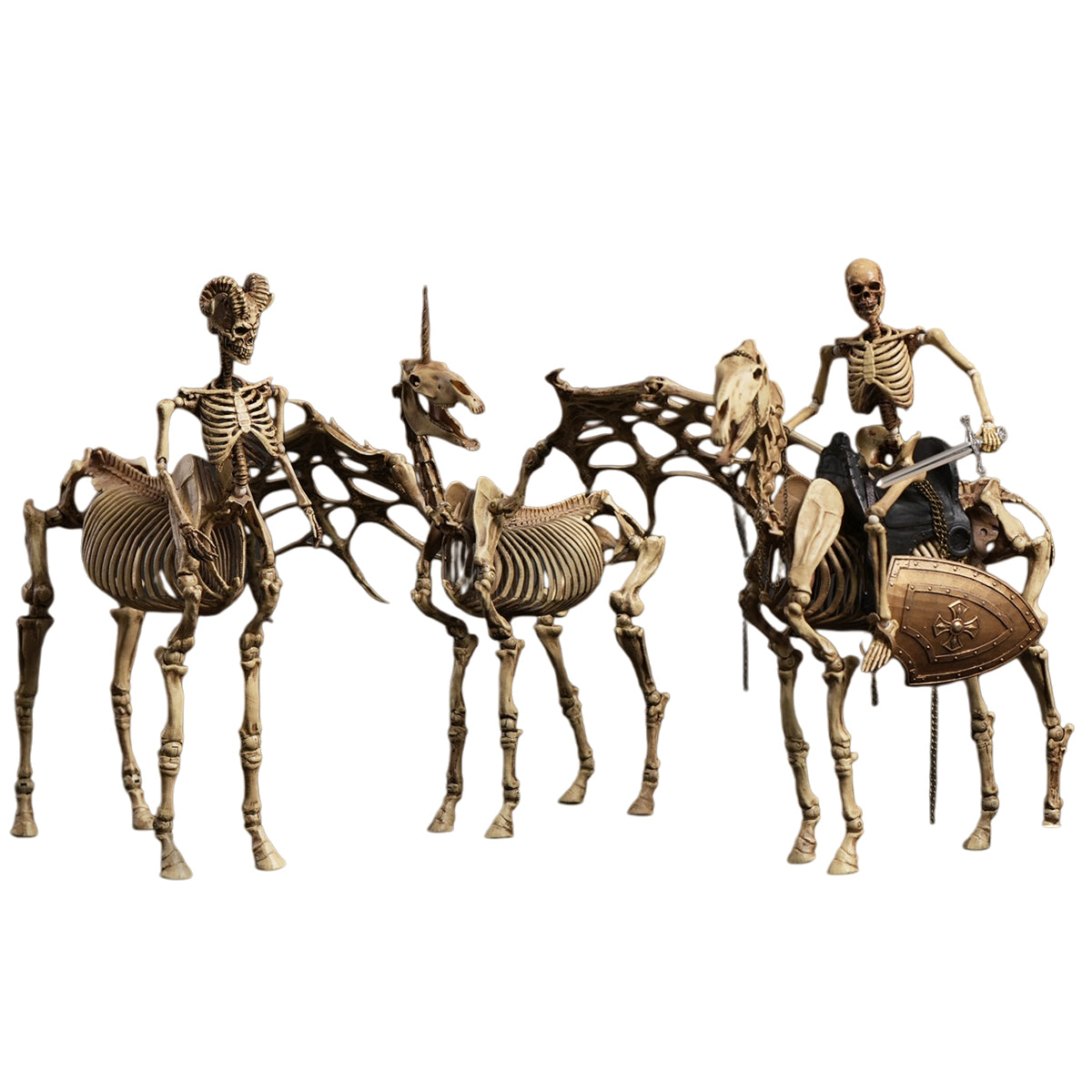 101TOYS PALM ELF SERIES Skeleton Movable Unicorn & Horse & Centaur Three Person Set 1/12 Scale Action Figure
