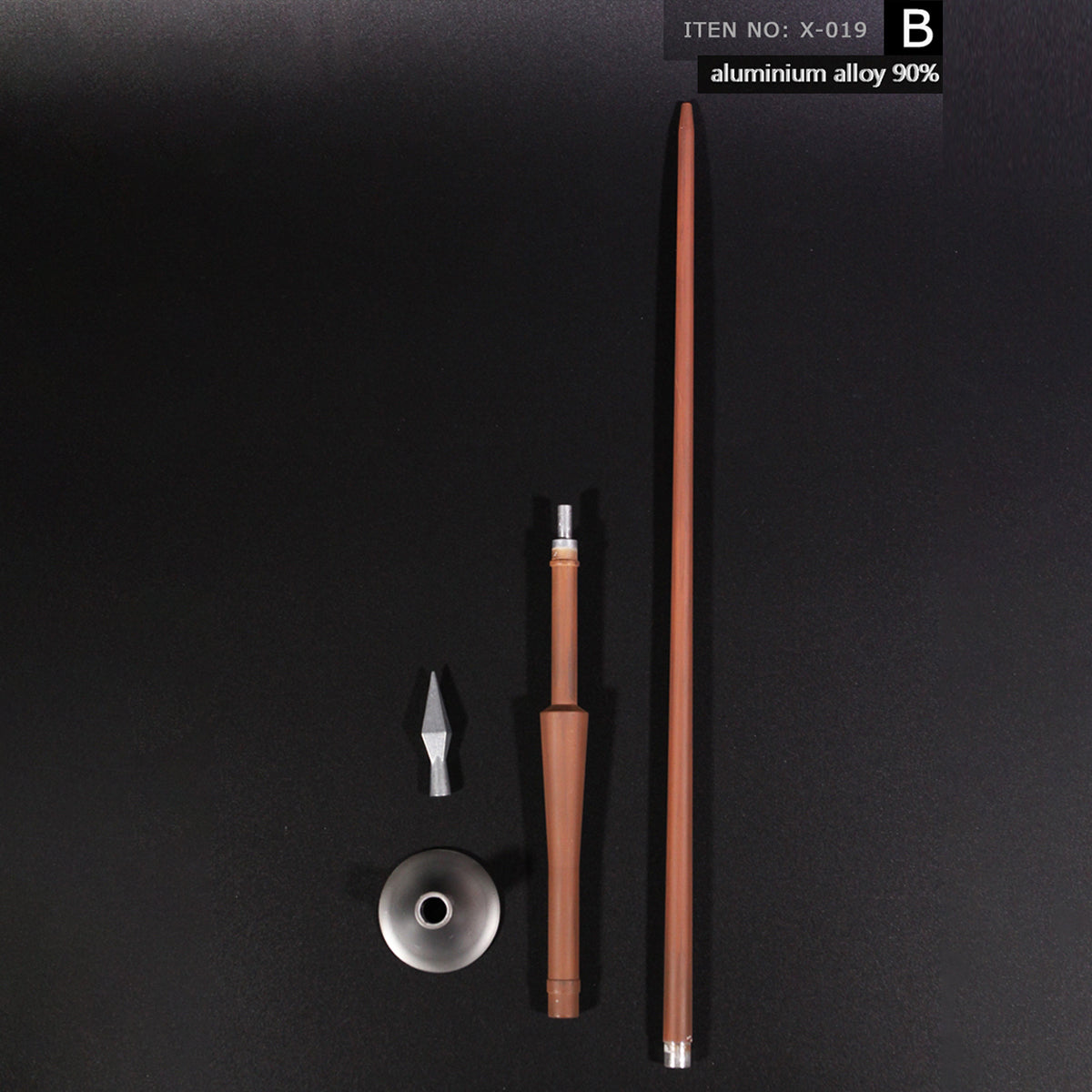 ZYTOYS, Alloy Roman Spear Weapon Model, Doll Accessory for 12-inches Action Figurine