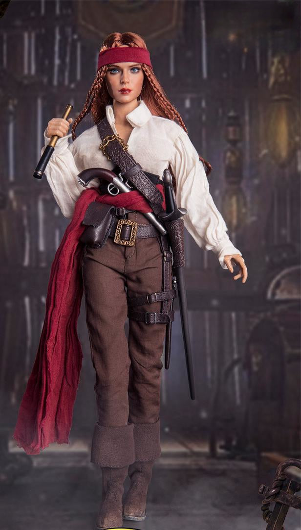 HiPlay BBK Collectible Figure: Pirate Female Captain, Sophia, Anime Style, 1:6 Scale Miniature Figure