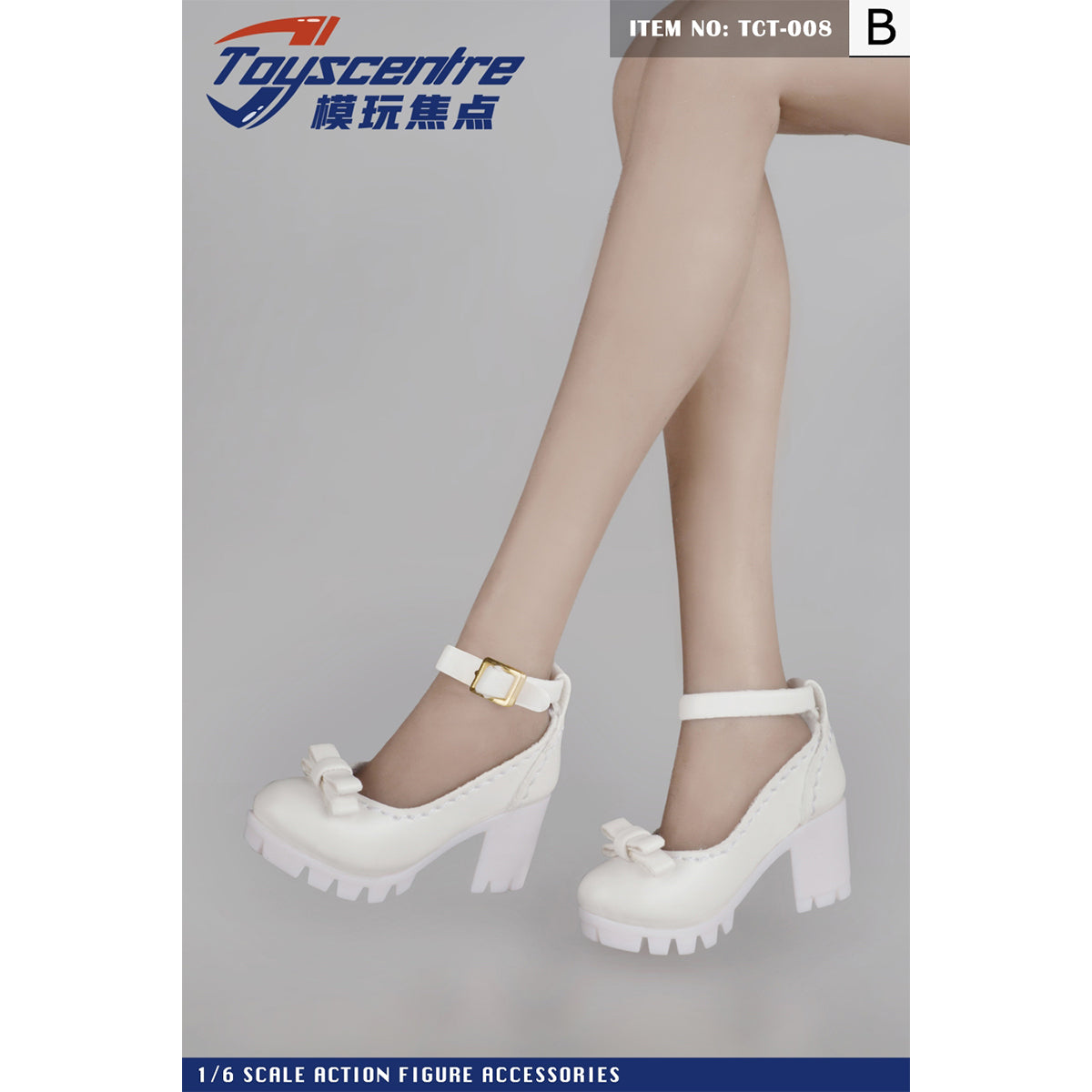 Toyscentre, Female High Heels Shoes, Doll Accessory for 12-inches Action Figurine