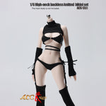 JIAOUDOLL High-Neck Backless Knitted Sweater Bodysuit Open Back Leotard (ACG-55) Fits 1/6 Scale 12 TBLeague/Jiaou Doll Action Figures