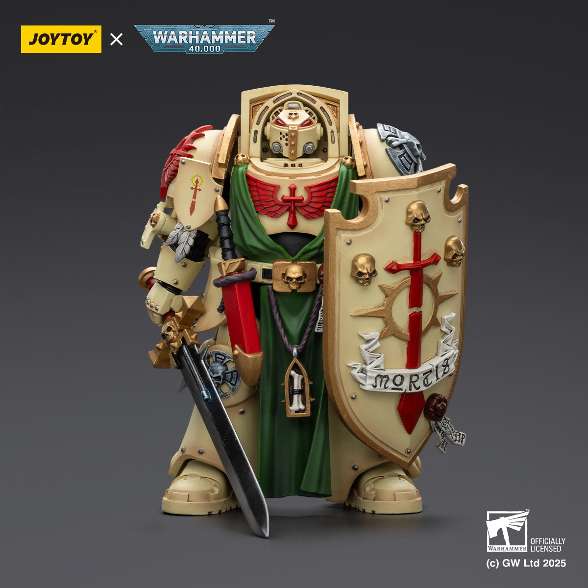(Only Shipped to the US) JOYTOY Dark Angels Deathwing Knight 3 With Power Sword and Storm Shield JT02502 1/18 Scale Action Figure