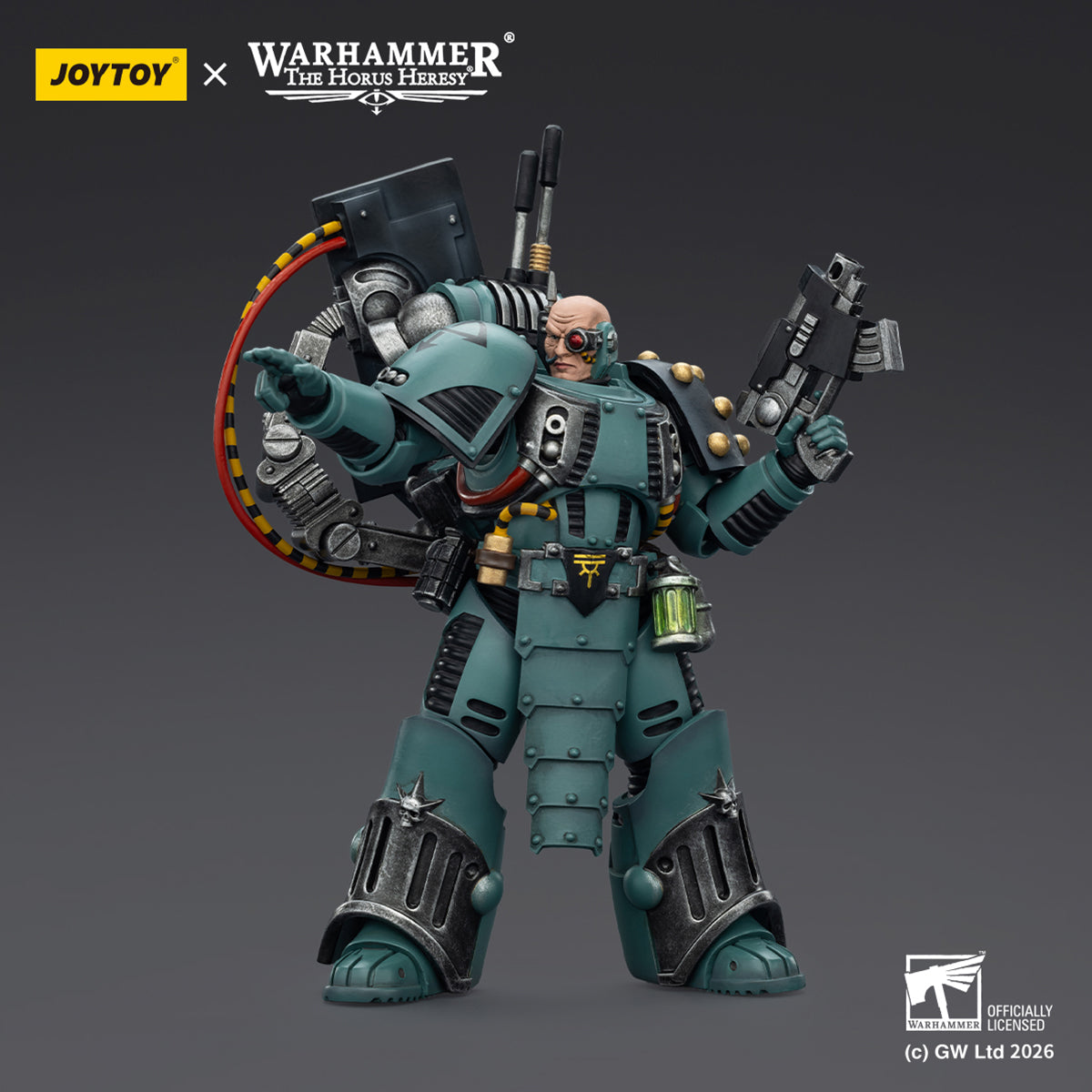 JOYTOY Warhammer 40,000 Sons of Horus Siege Breaker & Tybalt Marr Captain of the 18th Company 1/18 Scale Action Figure