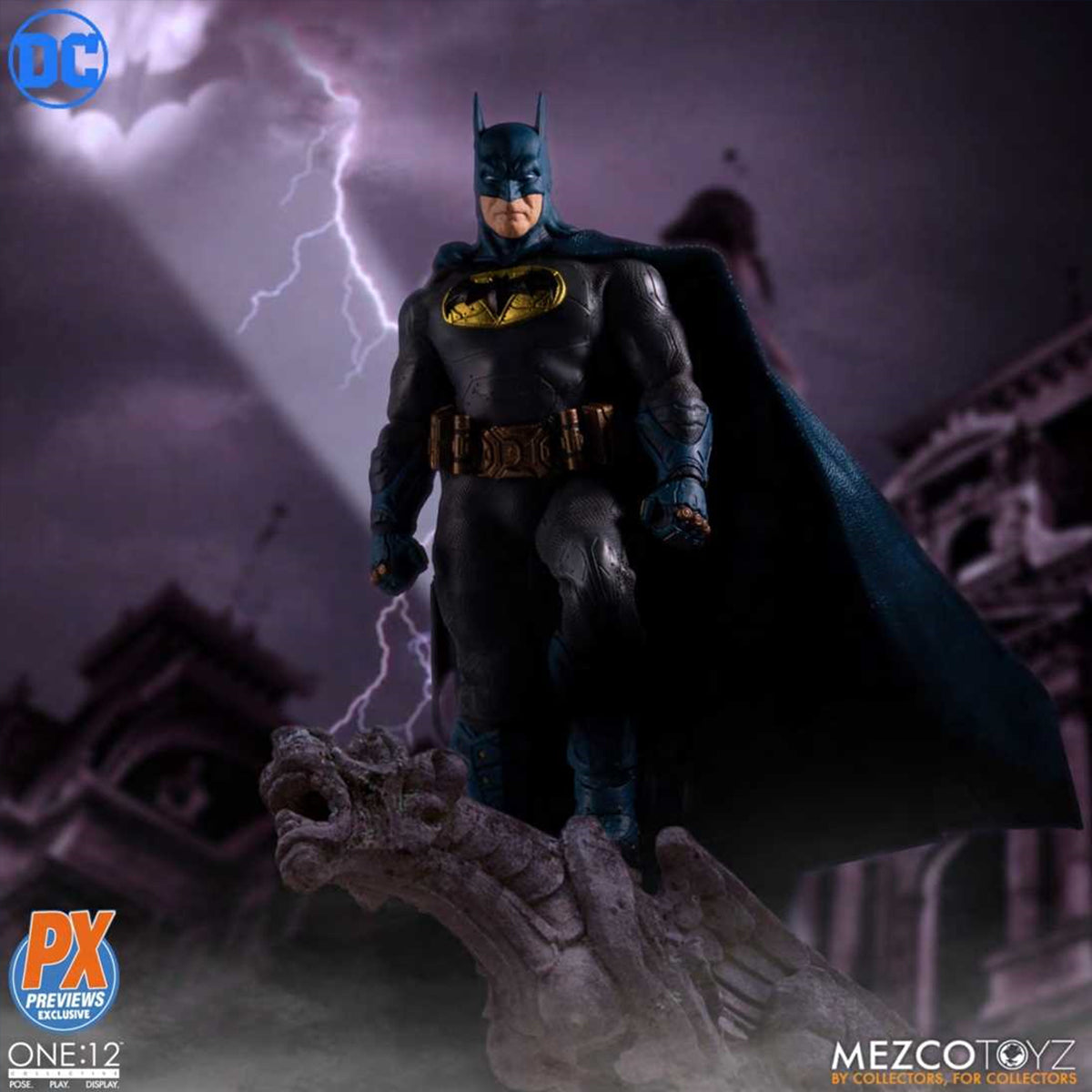 Mezco Toyz One:12 Collective DC Comics Batman: Supreme Knight BLUE PX AF OCT198587 1/12 Scale Action Figure