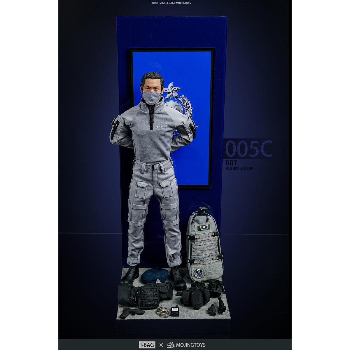 MOjingtoys, Chinese Hong Kong Urban Tactical Duty Team 2024: CTRU (Counter-Terrorism Response Unit)/ASU (Airport Security Unit)/RRT (Hong Kong Railway Response Team)/, Action Figures