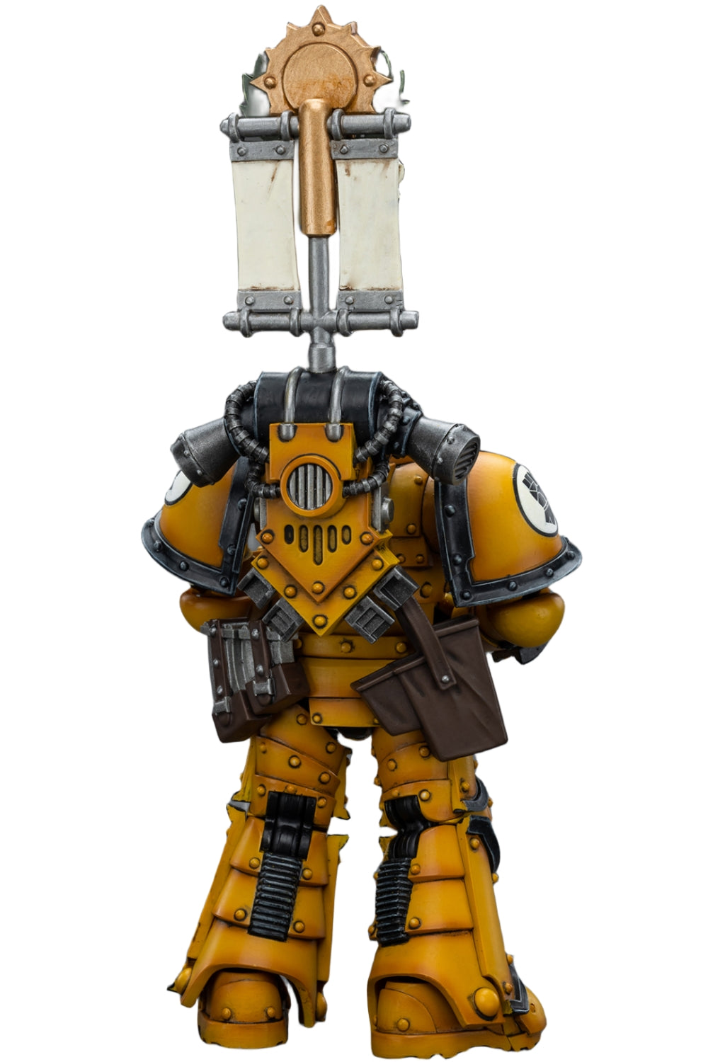 HiPlay JoyToy 40K Collectible Figure: Imperial Fists Legion MkIII Tactical Squad Legionary with Legion Vexilla 1:18 Scale Action Figures JT9053