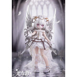 TENCY-001 Light and Shadow BJD blind box — White-haired doll in a silver and white outfit