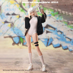 JIAOUDOLL, Female Knee Pads + Bodysuit + Mid-Calf Socks & Female Sportswear Single Jacket & Female Sports Jumpsuit Set Jacket with Jumpsuit, Doll Clothes Accessory for 12-inches Figure
