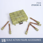 ZYTOYS, WWII Grenade Weapon Model, Doll Accessory for 12-inches Figure