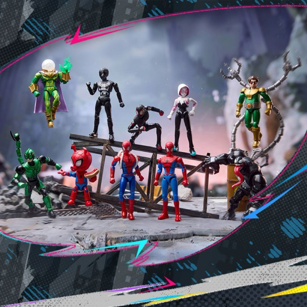 BLOKEES ブローキーズ マーベル スパイダーマン 8体セット Blokees Building block Marvel Fantastic Spider Man Iron Man Wave 1