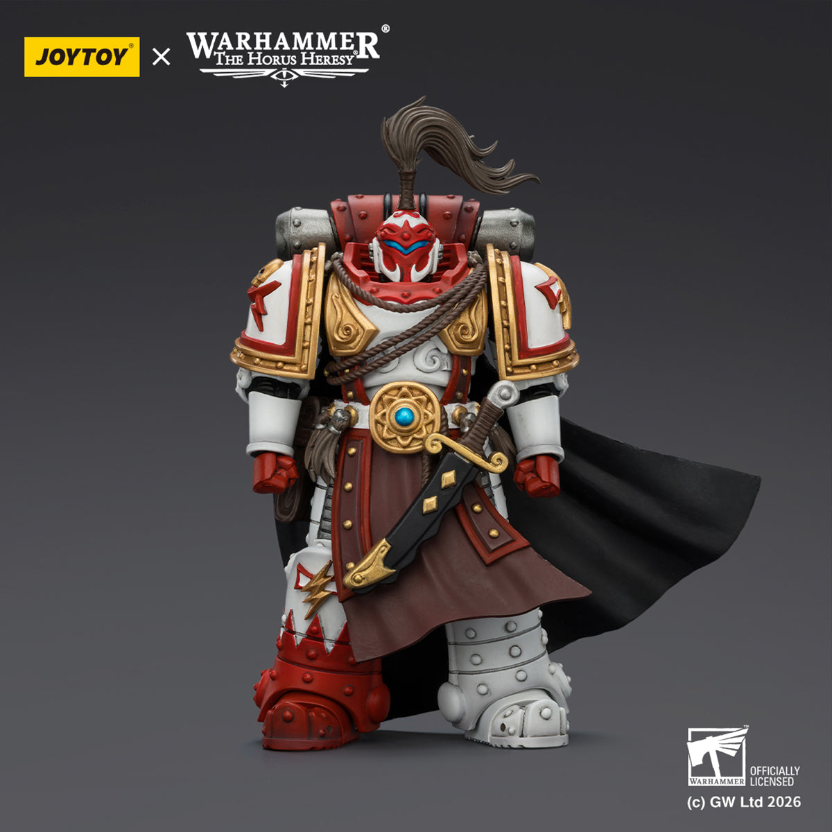 JOYTOY Warhammer 40,000 White Scars Contemptor Dreadnought & Hibou Khan Seeker of Atonement & Qin Xa - Master of the Keshig 1/18 Scale Action Figure